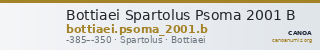 Bottiaei Spartolus Psoma 2001 B — CANOA