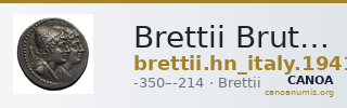 Brettii Bruttium Historia Numorum Italy 1941 — CANOA