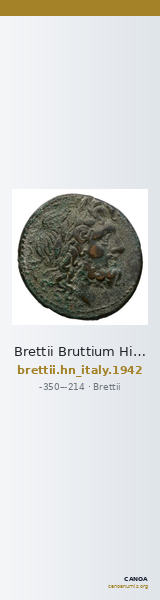 Brettii Bruttium Historia Numorum Italy 1942 — CANOA