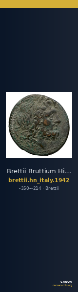 Brettii Bruttium Historia Numorum Italy 1942 — CANOA