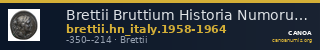Brettii Bruttium Historia Numorum Italy 1958-1964 — CANOA