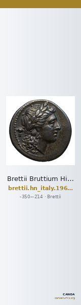 Brettii Bruttium Historia Numorum Italy 1965-1968 — CANOA