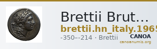 Brettii Bruttium Historia Numorum Italy 1965-1968 — CANOA