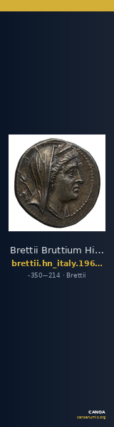 Brettii Bruttium Historia Numorum Italy 1969-1970 — CANOA