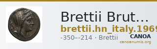 Brettii Bruttium Historia Numorum Italy 1969-1970 — CANOA