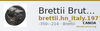 Brettii Bruttium Historia Numorum Italy 1971-1974 — CANOA