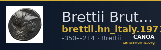 Brettii Bruttium Historia Numorum Italy 1971-1974 — CANOA
