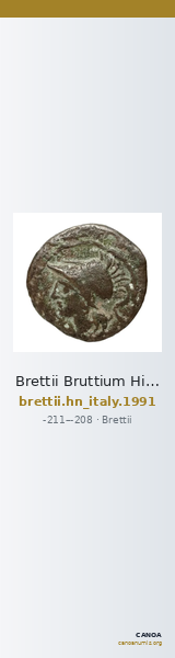 Brettii Bruttium Historia Numorum Italy 1991 — CANOA