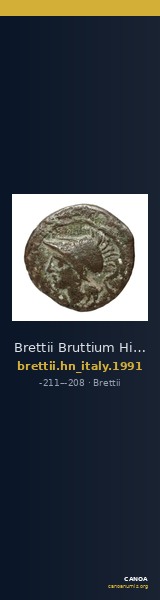 Brettii Bruttium Historia Numorum Italy 1991 — CANOA