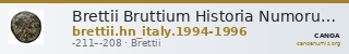 Brettii Bruttium Historia Numorum Italy 1994-1996 — CANOA