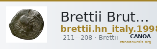 Brettii Bruttium Historia Numorum Italy 1998 — CANOA