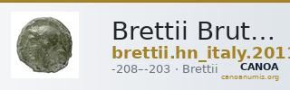Brettii Bruttium Historia Numorum Italy 2011 — CANOA