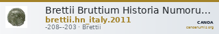 Brettii Bruttium Historia Numorum Italy 2011 — CANOA