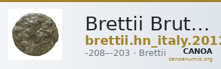 Brettii Bruttium Historia Numorum Italy 2012 — CANOA