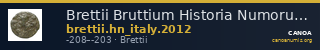 Brettii Bruttium Historia Numorum Italy 2012 — CANOA