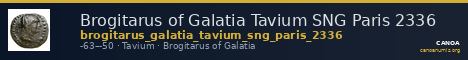 Brogitarus of Galatia Tavium SNG Paris 2336 — CANOA