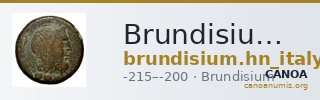 Brundisium Historia Numorum Italy 737 — CANOA