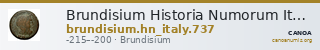 Brundisium Historia Numorum Italy 737 — CANOA