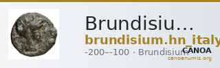 Brundisium Historia Numorum Italy 743 — CANOA