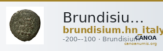Brundisium Historia Numorum Italy 744 — CANOA
