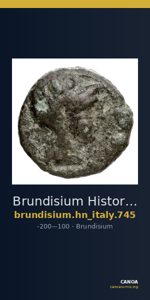 Brundisium Historia Numorum Italy 745 — CANOA