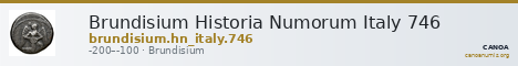 Brundisium Historia Numorum Italy 746 — CANOA