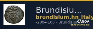 Brundisium Historia Numorum Italy 747 — CANOA