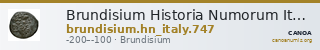 Brundisium Historia Numorum Italy 747 — CANOA