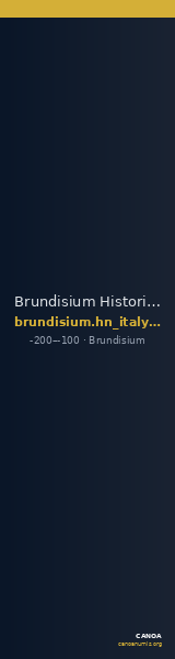 Brundisium Historia Numorum Italy 748 — CANOA