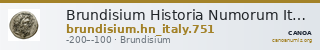 Brundisium Historia Numorum Italy 751 — CANOA