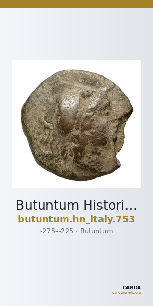 Butuntum Historia Numorum Italy 753 — CANOA