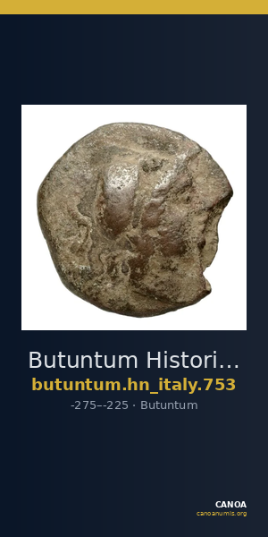 Butuntum Historia Numorum Italy 753 — CANOA