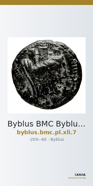 Byblus BMC Byblus pl.XLI-7 — CANOA
