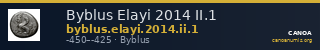 Byblus Elayi 2014 II.1 — CANOA