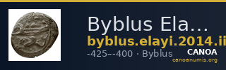 Byblus Elayi 2014 III.1 — CANOA