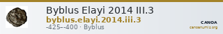 Byblus Elayi 2014 III.3 — CANOA