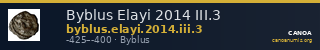 Byblus Elayi 2014 III.3 — CANOA