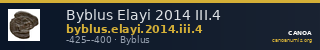 Byblus Elayi 2014 III.4 — CANOA