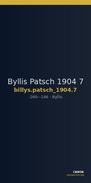 Byllis Patsch 1904 7 — CANOA