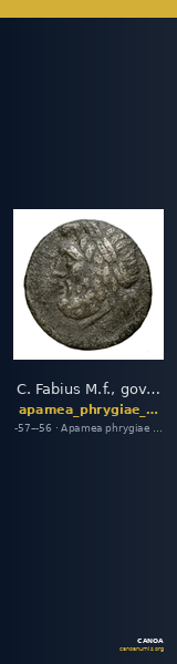C. Fabius M.f., governor of Asia Apamea in Phrygia Metcalf 2017 II — CANOA