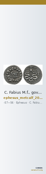 C. Fabius M.f., governor of Asia Ephesus Metcalf 2017 X — CANOA