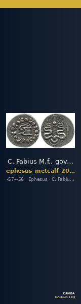 C. Fabius M.f., governor of Asia Ephesus Metcalf 2017 X — CANOA