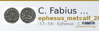 C. Fabius M.f., governor of Asia Ephesus Metcalf 2017 X — CANOA