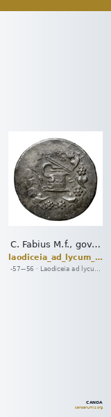 C. Fabius M.f., governor of Asia Laodiceia ad Lycum Metcalf 2017 V — CANOA