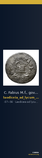 C. Fabius M.f., governor of Asia Laodiceia ad Lycum Metcalf 2017 V — CANOA