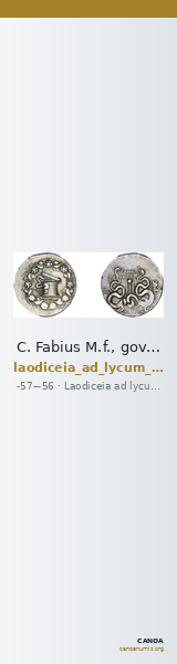 C. Fabius M.f., governor of Asia Laodiceia ad Lycum Metcalf 2017 VI — CANOA