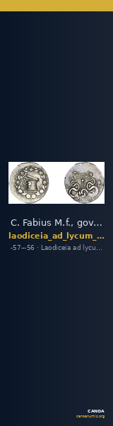 C. Fabius M.f., governor of Asia Laodiceia ad Lycum Metcalf 2017 VI — CANOA