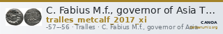 C. Fabius M.f., governor of Asia Tralles Metcalf 2017 XI — CANOA