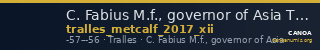 C. Fabius M.f., governor of Asia Tralles Metcalf 2017 XII — CANOA