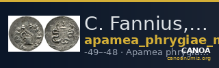 C. Fannius, governor of Asia Apamea in Phrygia Metcalf 2017 XII — CANOA